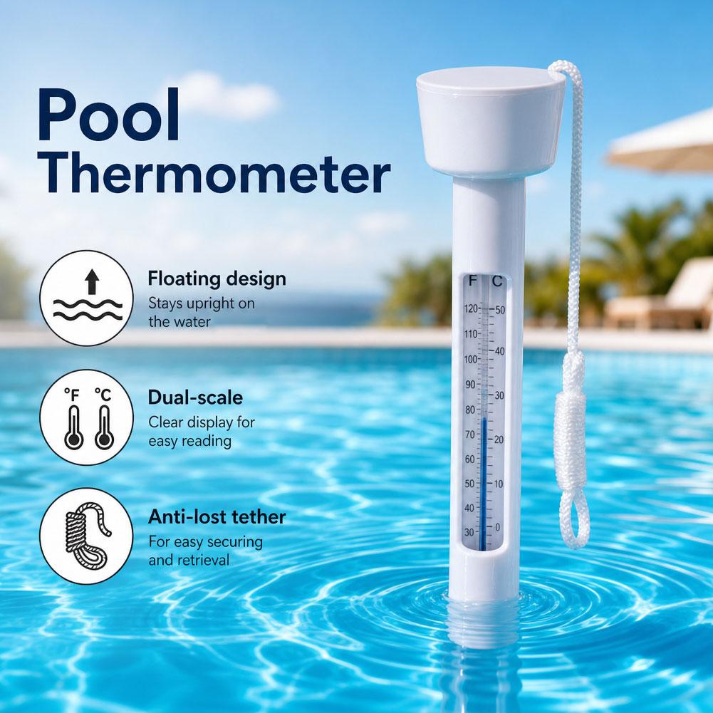 Hot Tub - Schwimmendes Pool-Thermometer, konzipiert für Pools, Spas,