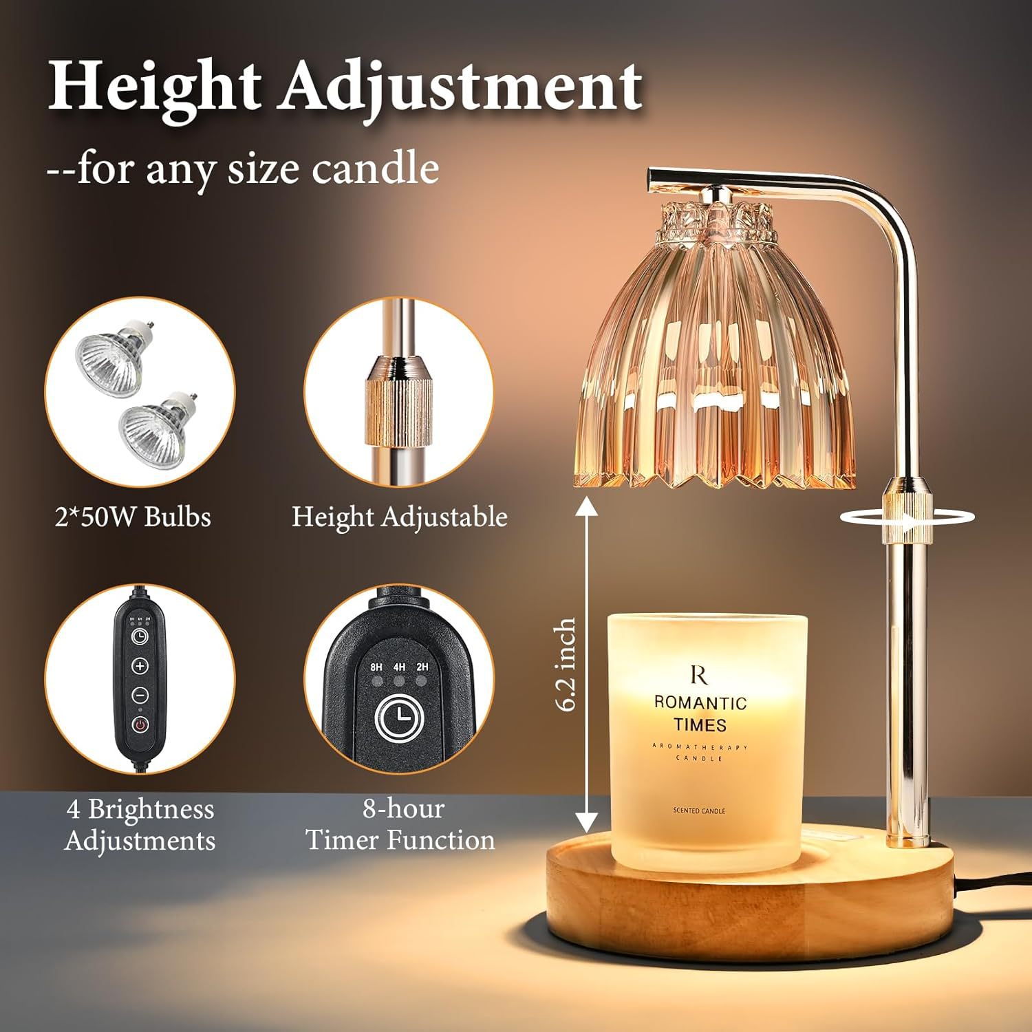 Höhenverstellbare Aromatherapi – Wax Warmer Bewertung und Preis